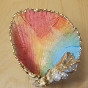 One Of A Kind TYE DYE DESIGN EMBELLISHED SEASHELL